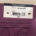 Worthington | NWT Petite Plum Pull-On Skinny Dress Pants | 14P Photo 7