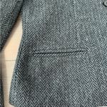 Ralph Lauren Lauren by Women's Gray Herringbone structured Blazer sz 12 Photo 3