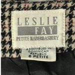 Leslie Fay VTG  Wool Blend Plaid Ladies Sophisticated Nostalgic Blazer SZ 6P Photo 4