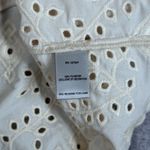 John Mark Shirt Womens Medium Cream Ivory‎ Eyelet Lace Fairy Bohemin Peasant Photo 5