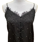 fab'rik  Star Print Dress Black Lace Detail Women's Size Medium Photo 5