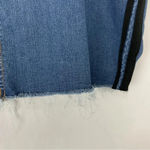 Torrid Black Side Stipe Raw Hem Denim Skirt Photo 1