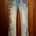 Driftwood  90’s Low Rise Floral Embroidered Bootcut Jeans Size 26 Photo 1