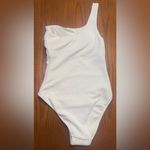 Seafolly  Sea Dive One Shoulder‎ One Piece Swimsuit White Women's US Size 4 Photo 10