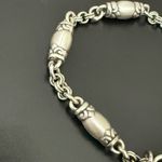 Brighton Retired Blair Heart Barrel Link Chain Silverplated Heart Charm Bracelet Photo 9