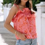 VICI  | Island Babe Printed Ruffle Top Photo 1