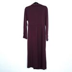 Jaclyn Smith Wine Purple Wrap Maxi Dress Size Large Photo 7