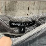 Peace Of Cloth Panticular Wide Leg Gray Plaid Pants Business Career Y2K Size 2 Photo 2