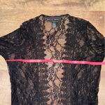 Polly & Esther Black Lace Robe/Cardigan with Bell Sleeves Photo 12