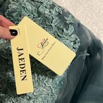 JAEDEN formal green a line v neck floral tulle dress prom wedding bridesmaid NWT Size undefined Photo 7