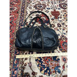 Michael Kors  Moxley Black Leather Python Embossed Style Hobo Shoulder Bag Photo 2