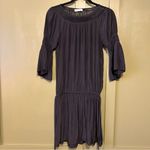 Ramy Brook  Black Silk Dress Photo 3