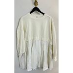 Free People  Eleanor Sweatshirt Dress in Grey Combo Size Small Photo 4