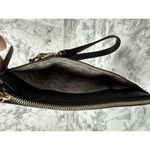 LO & SONS Saffiano Wristlet Pouch Wallet Phone Case Black Leather Photo 8