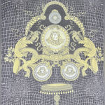 Versace  SCARF MODAL CASHMERE SIGNATURE BAROQUE MEDUSA BLACK/GOLD/BROWN/WHITE Photo 14