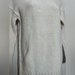 Vintage Lauren by Ralph Lauren Cotton & Linen Thick Chunky White Womens Sweater Photo 4