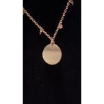 VICI Collection Gold Tone Necklace with Rhinestone Teardrop/Coin Pendant Photo 3