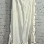 Odi et Amo Iconic Collection off white asymmetric ruffle tier midi skirt XS chic Photo 6