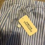 Forever 21 Blue And White Striped Skort NWT Juniors Size L 100% Cotton Skirt Photo 8