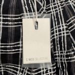 C/MEO COLLECTIVE NEW  Captivate Top Black Check Tiered Ruffle‎ Sleeveless Blouse Photo 3