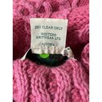 Aran Crafts Womens Pink Cable Knit Merino Wool Cardigan Sweater Size Large Photo 8