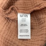 Nation Ltd  Gauze V-Neck Blouse Rust Orange 100% Cotton Women’s XL Photo 6