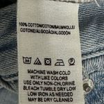 We The Free  People Straight Jeans Women Sz 24 Button‎ Fly High Rise Distressed Photo 5