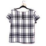 Free Kisses -Black & White Checkered Blouse Photo 1