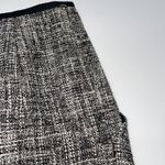 Nanette Lepore Nanette Lapore Black and White Tweed Lined Pencil Cotton Blend Mini Skirt-Size 0 Photo 3