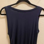 Athleta  Navy Blue Side Gather T-Shirt Dress Size Small (Tiny Flaw) Photo 8