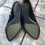 Calvin Klein  Charlaine Black Suede Wedge Pointed Toe Ankle Booties 9.5 Photo 10