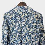 L.L.Bean Blue Paisley Corduroy Button Down Shirt Women’s XL Photo 5