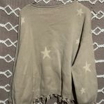 Storia  Star Distressed Sweater Long Sleeve Shirt Photo 5