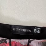 Pretty Little Thing  Lilac Cherry Blossom Asian Mesh Ruched Bodycon Dress Photo 5