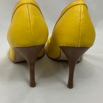 Y-Not ?  Yellow Peep-Toe Heels Women’s Size 8.5 Photo 7