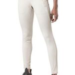 Athleta Peak Hybrid Fleece Plush Supersonic Tight Leggings Zip Birch Grey XS Photo 0