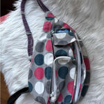 KAVU  Gray and pink Polka Dot Shoulder Bag Photo 0