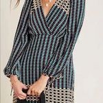 Maeve Anthropologie Gianna Long Sleeve Tunic Mixed Print Multicolor Dress Size 2 Photo 0