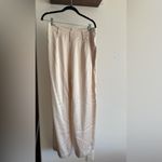 NONchalant Cream Wide Leg Pants with Luxurious Finish Size M Photo 4