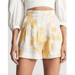 Reiss Print Sky Linen Printed Shorts Photo 0