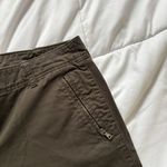 Talbots  Womens Size 6 Pants Modern Fit Zip Pockets Dark Green Zip Leg Photo 2