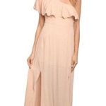 Honey Belle NWT NEW One Shoulder Pink Maxi Size SmBridesmaid Wedding Pastel Prom Photo 0