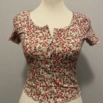 Love Tree Button Up Floral Top Photo 0