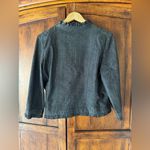 Sandro  Black Denim Jacket Large Photo 2