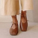 ALOHAS SWAY CHESTNUT BROWN LEATHER BALLET FLAT SIZE 42 EU (11-11.5 US) Photo 1