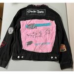 Nirvana Black Denim Spiked Studded Photo 3