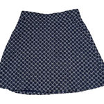 Ann Taylor Womens Petite Skirt Size 6P Blue White Floral Pattern Lined Photo 0