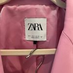 ZARA Pink Topstitched Cropped Blazer Set Photo 6