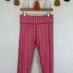 Vineyard Vines Island Whale Tail Capri Crop Pink White Leggings Size Medium Photo 0