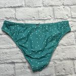O'Neill  Women's Aqua Polka Dot Stretch Mid-Rise Sandys Bikini Bottom S New Photo 3